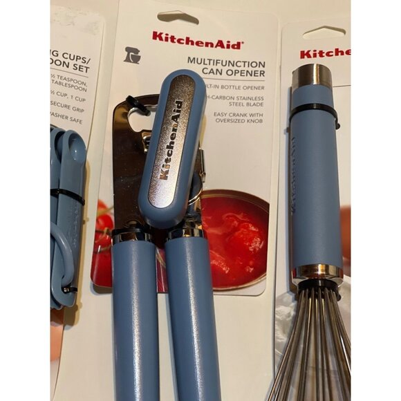 KITCHENAID Blue Velvet Can Opener, whisks, & measuring cups and spoons 15 pc.SET - Picture 7 of 14